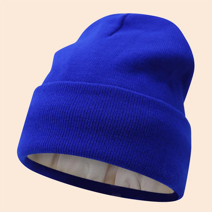 Mit Satin gefütterte Mütze - Gestrickt für den Winter