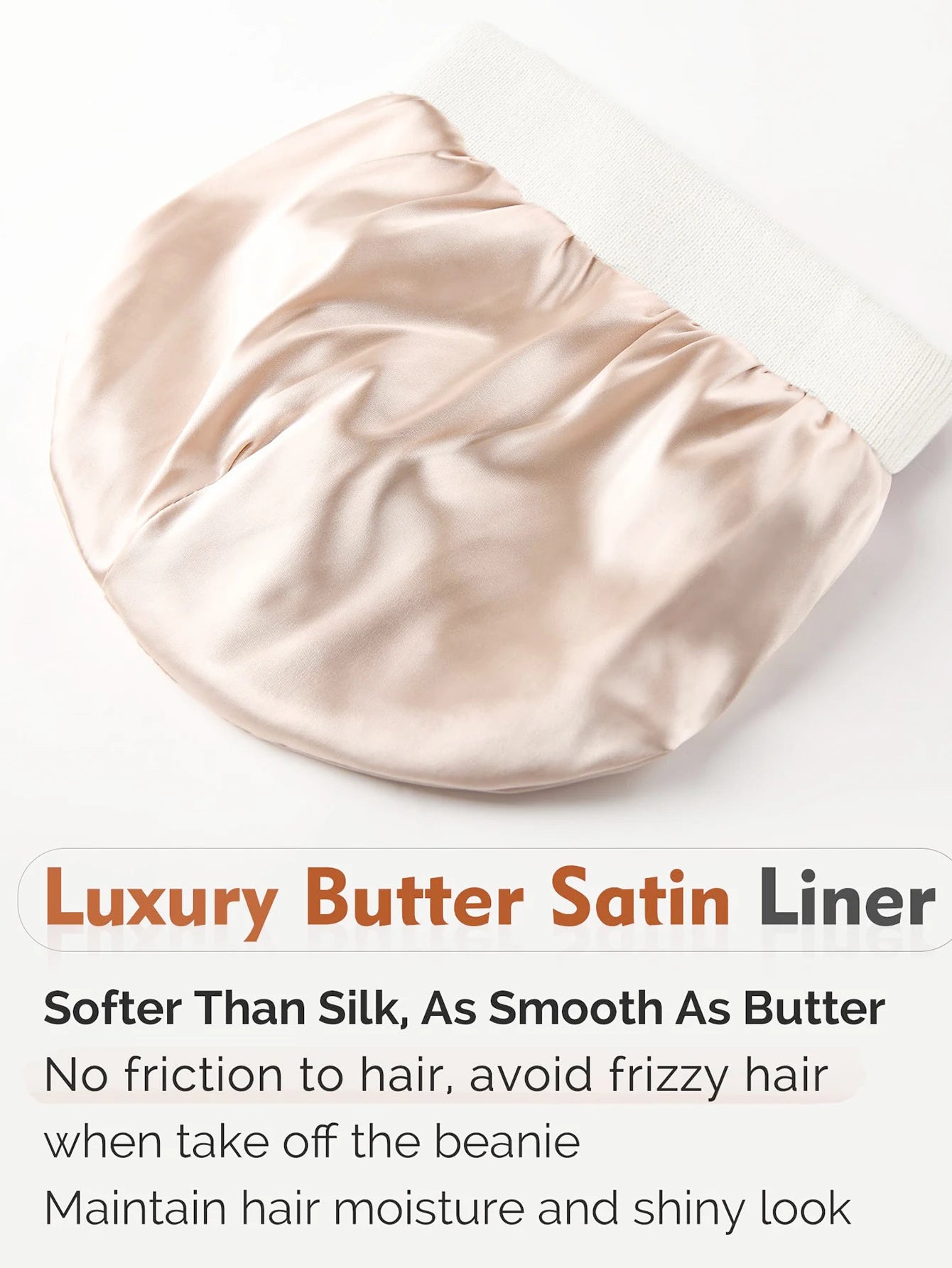 Mit Satin gefütterte Mütze - Gestrickt für den Winter